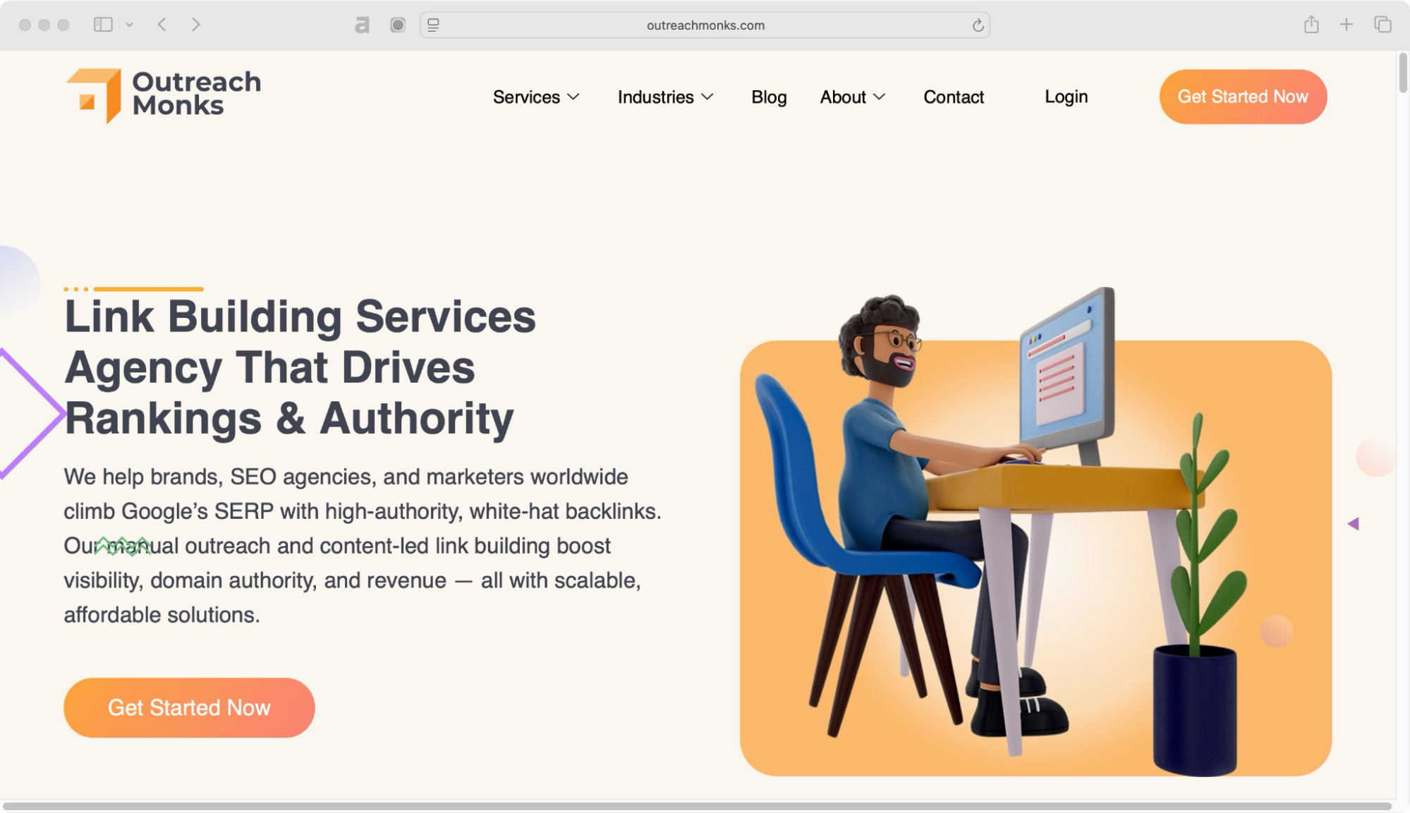 Outreach Monks is a link building company that specializes in blogger outreach and guest posting.
