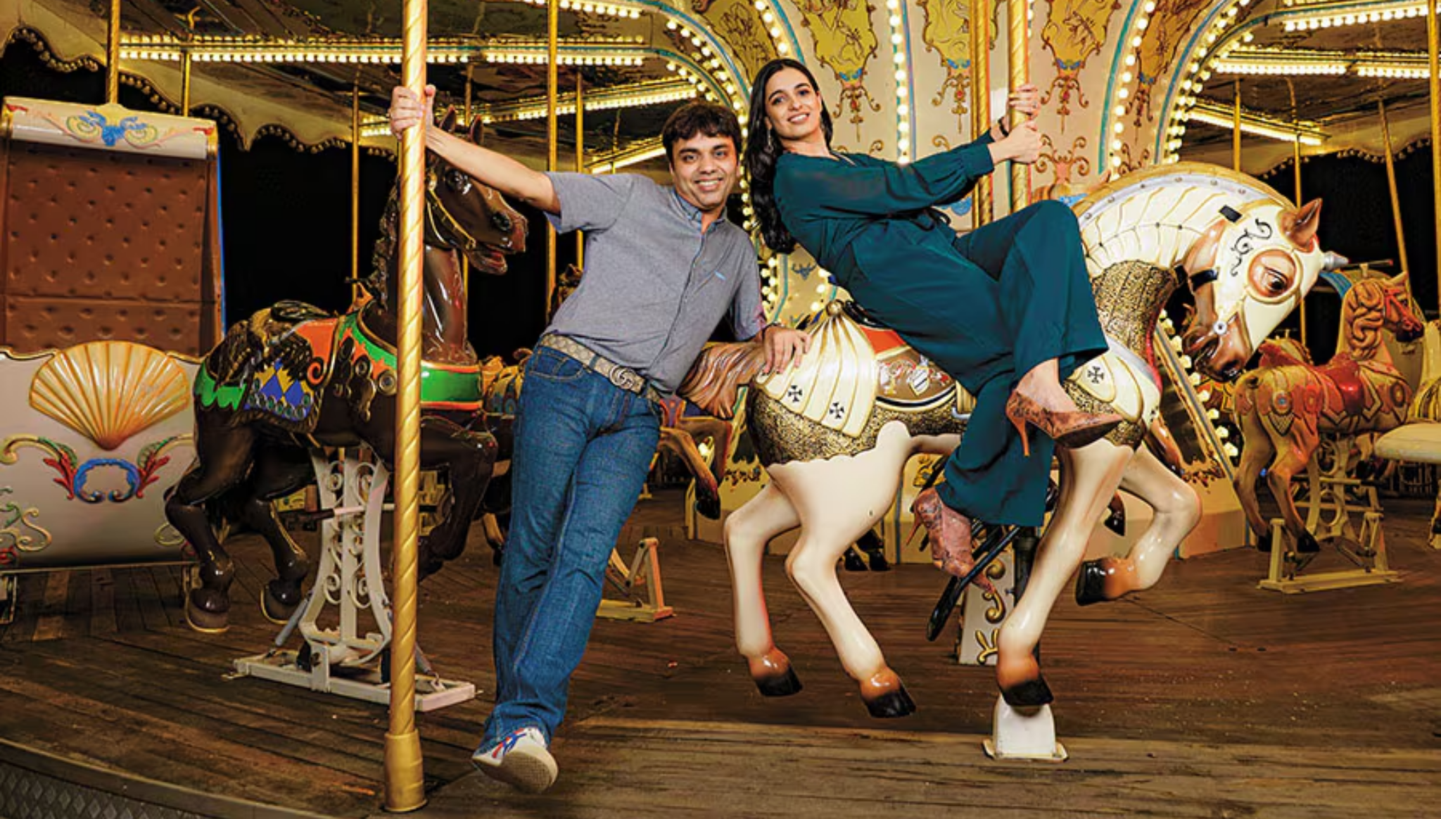 Ruchi Kalra and Asish Mohapatra, co-founders and CEO of OfBusiness in India.