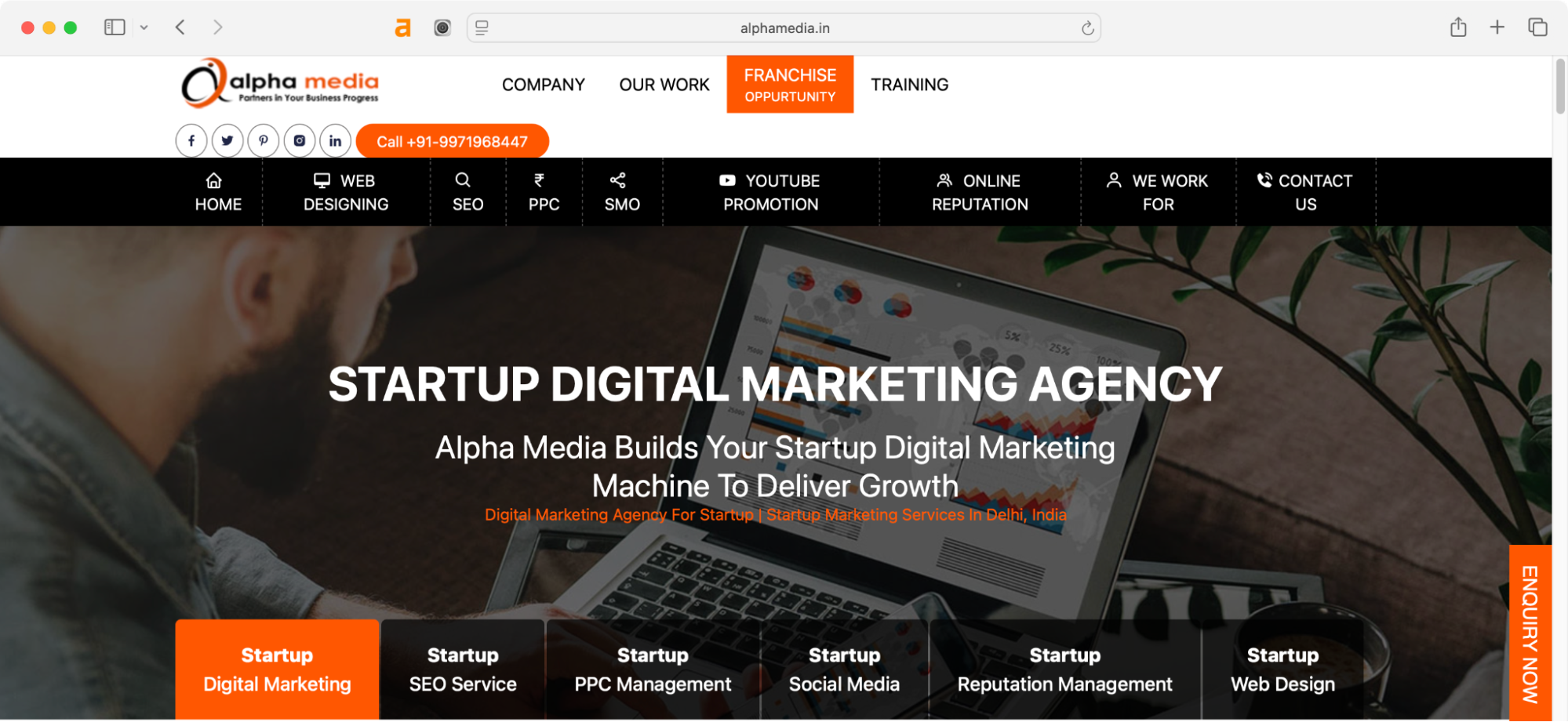 Alpha Media is one of the top marketing companies for startups.