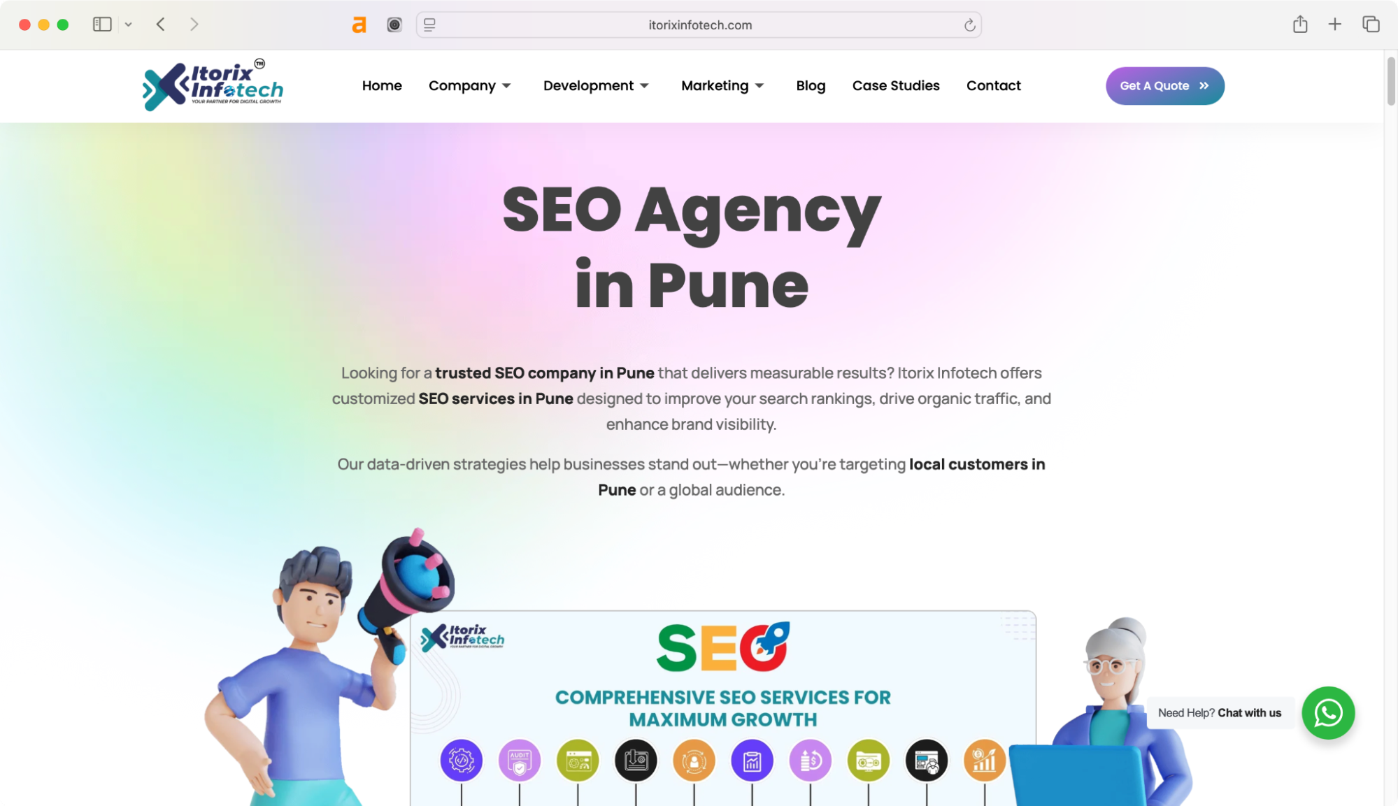 Itorix Infotech is a Pune-based SEO agency.