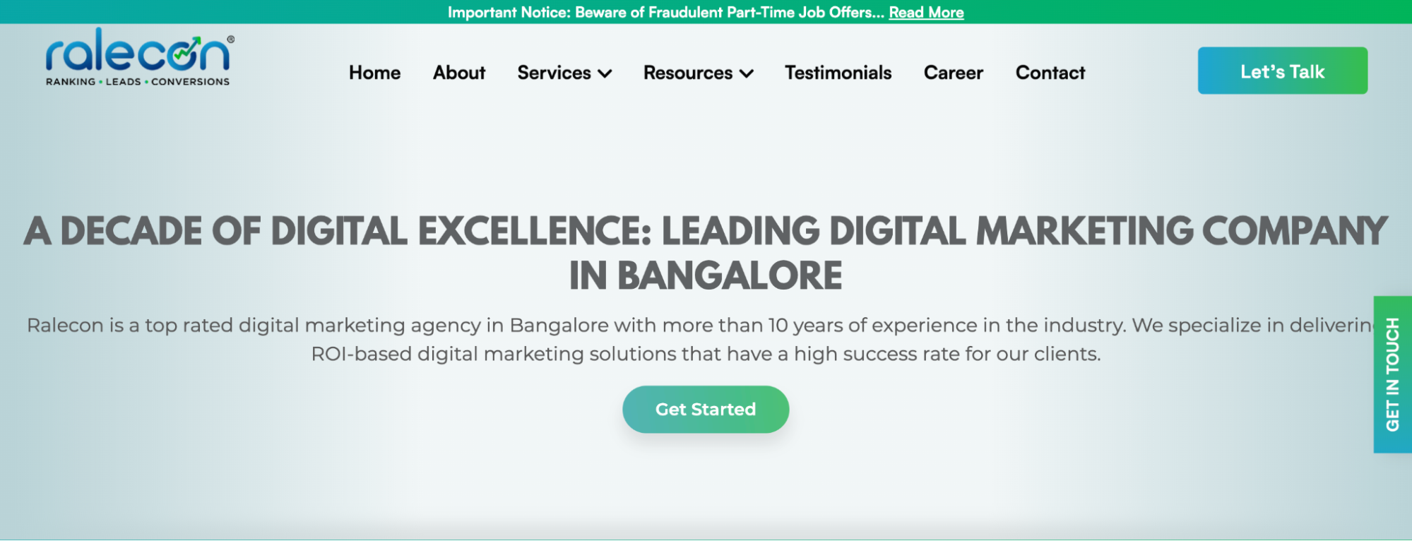 Ralecon Digital best digital marketing companies in India.