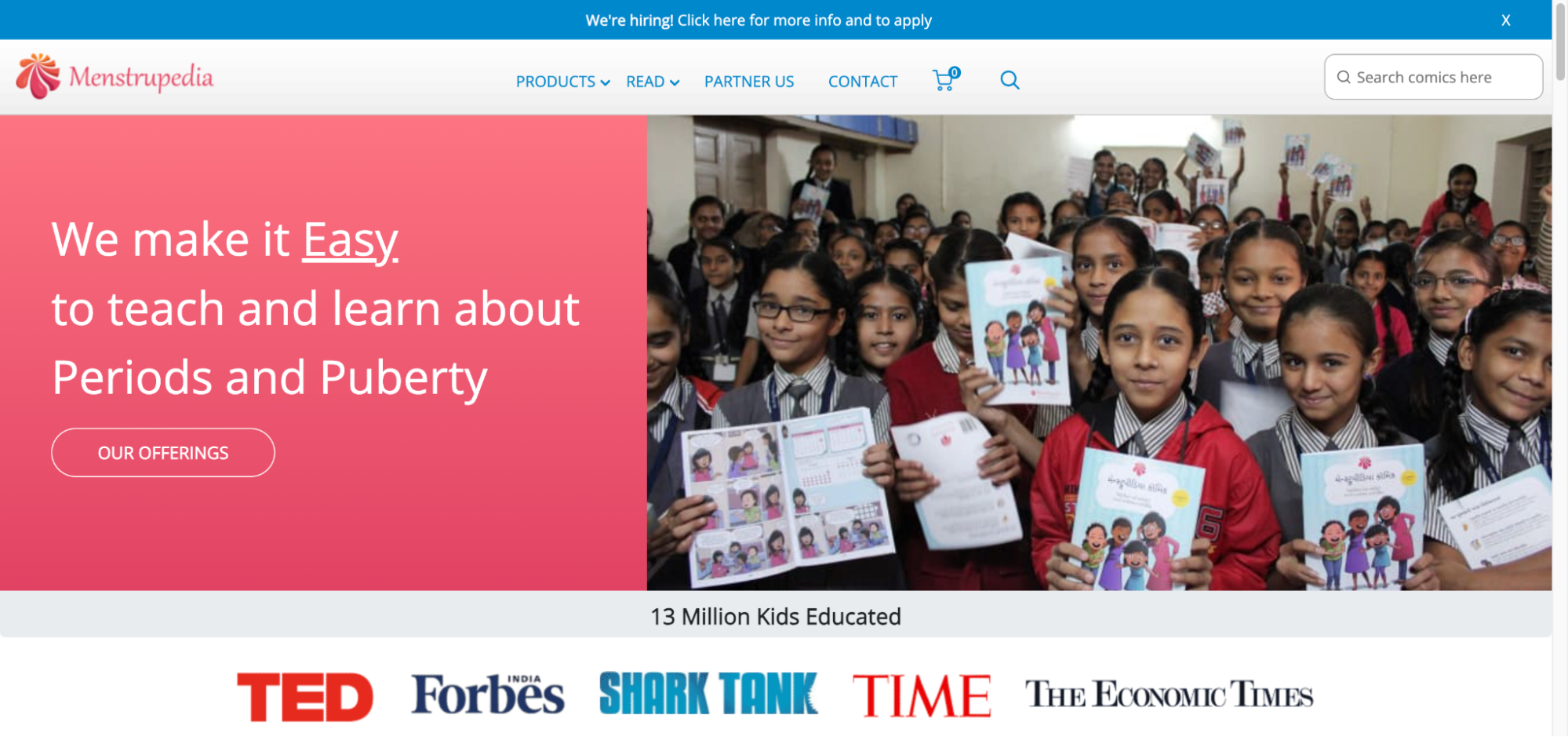 Aditi Gupta and Tuhin Paul co-founded Menstrupedia to educate young people about menstruation.
