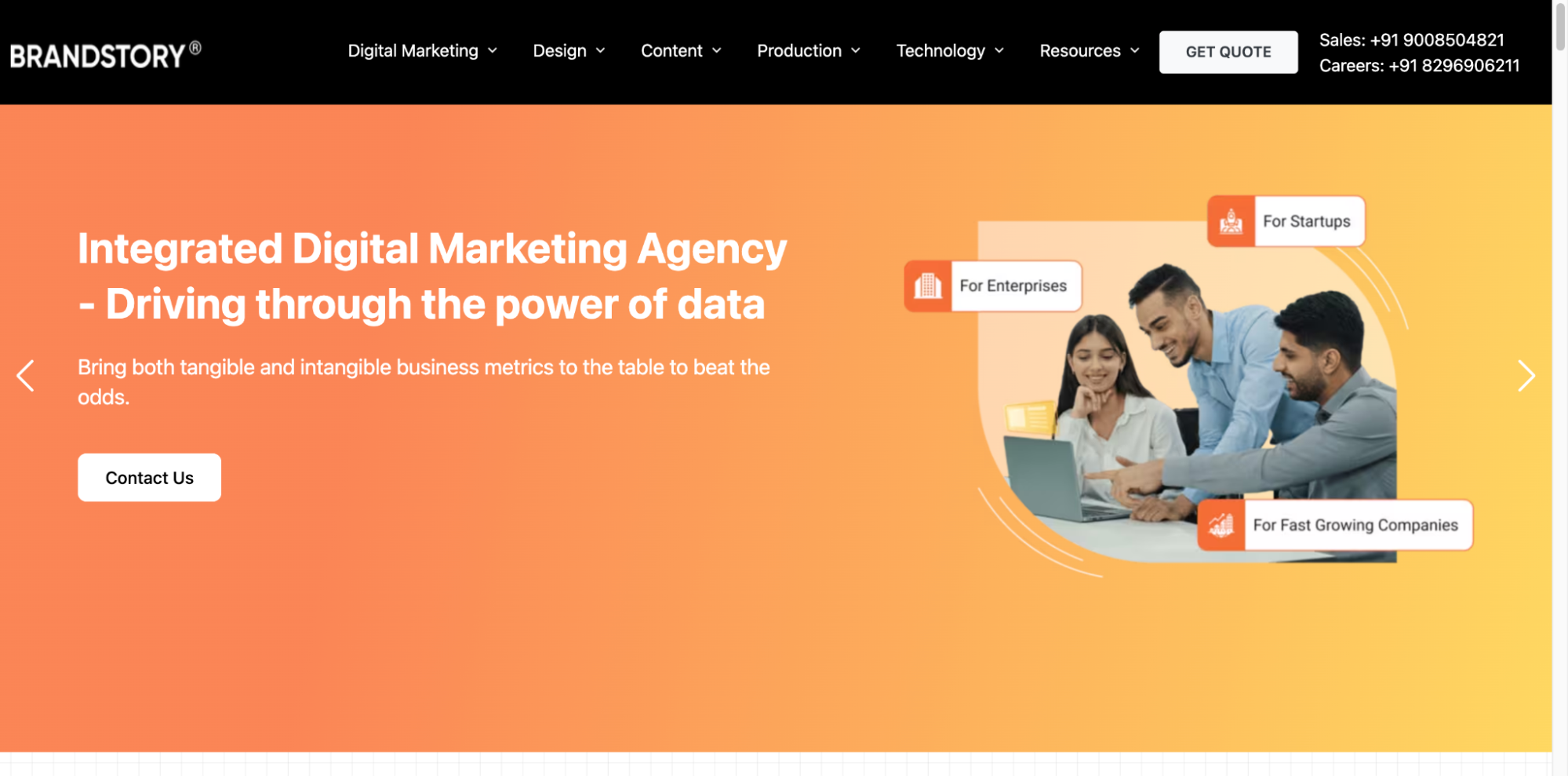 BrandStory team working as a top digital marketing agency in Bangalore.