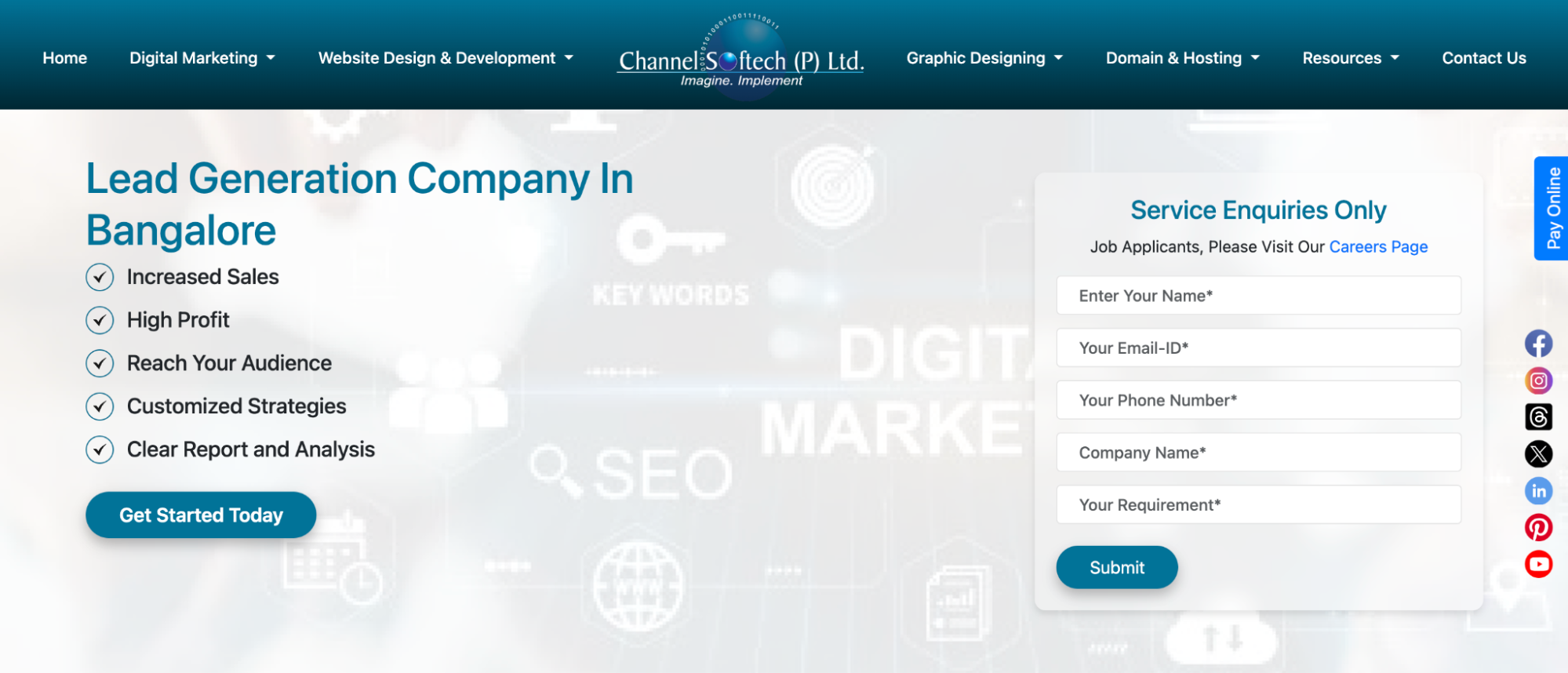 Channelsoftech is a lead generation company in Bangalore offering multi channel digital marketing services.