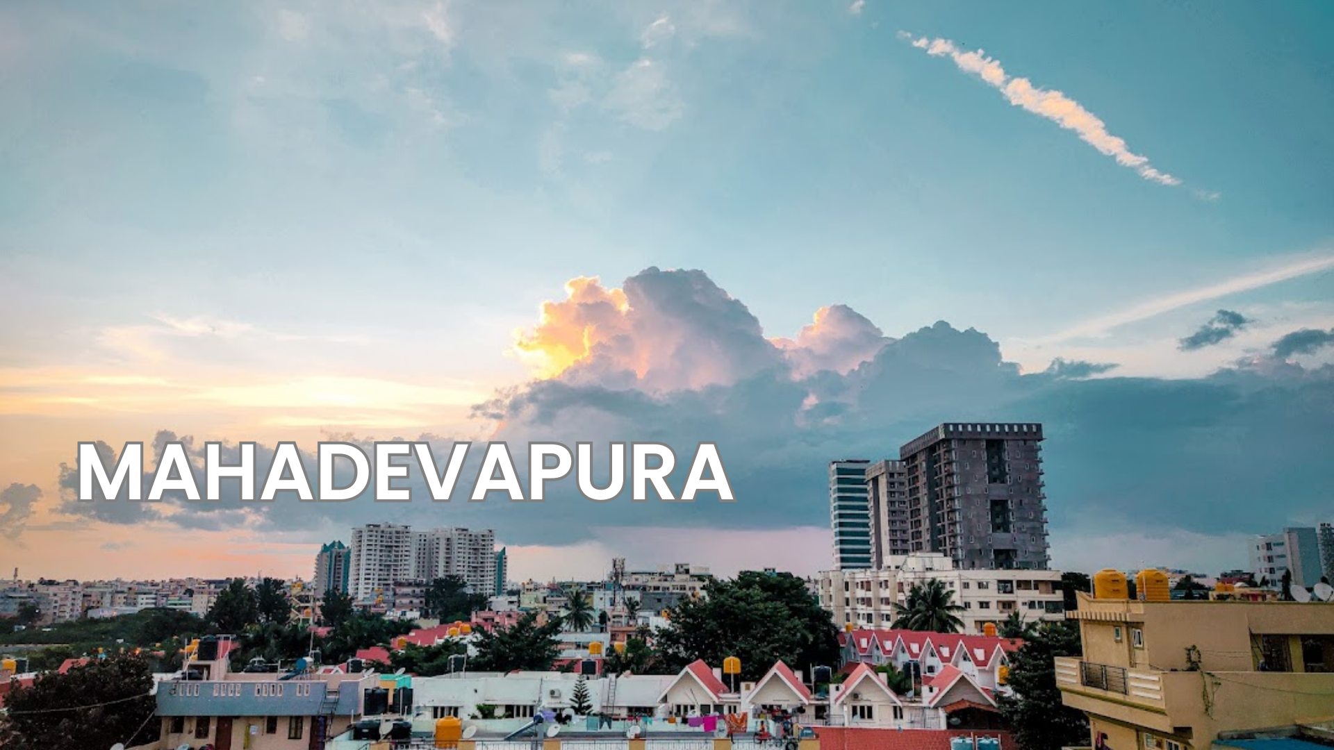 Mahadevapura area in Bangalore known for emerging tech parks and IT offices.