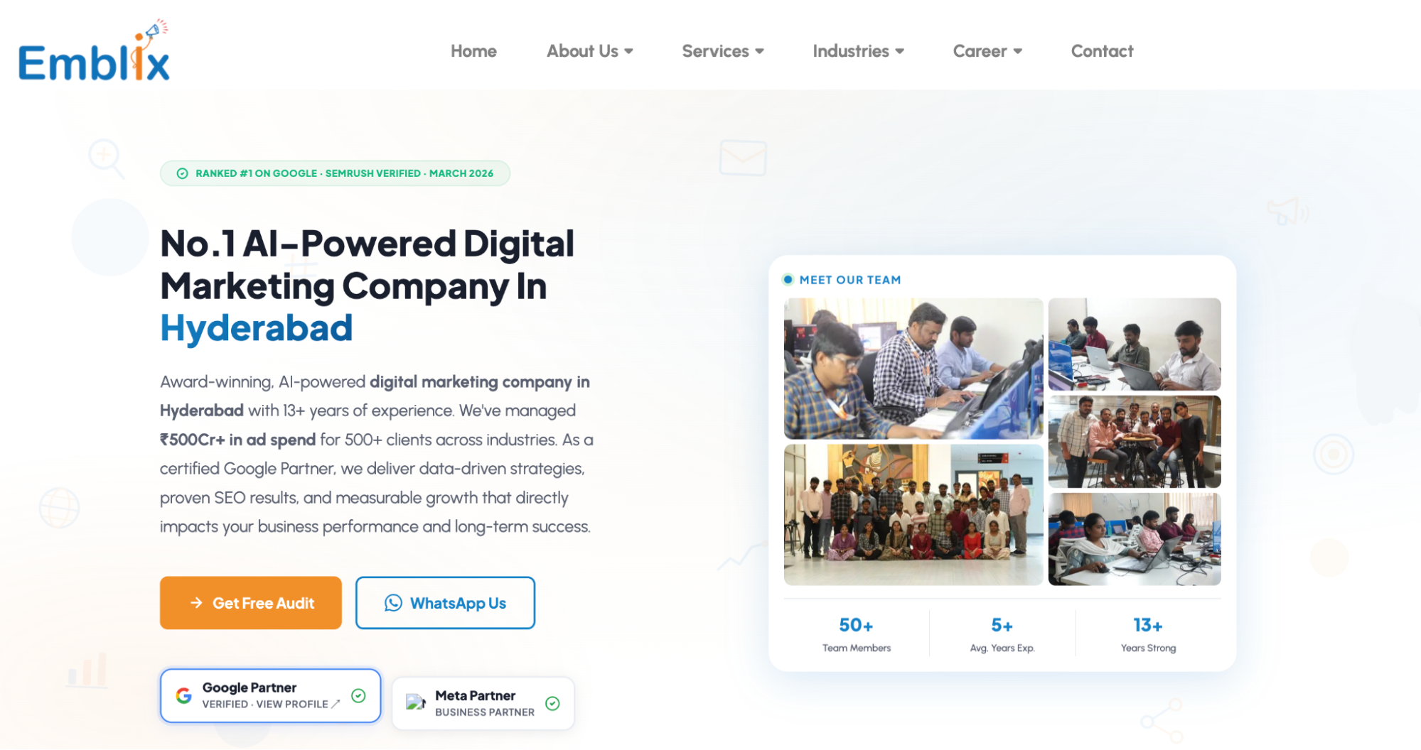 Digital marketing company in Hyderabad offering SEO and advertising services.